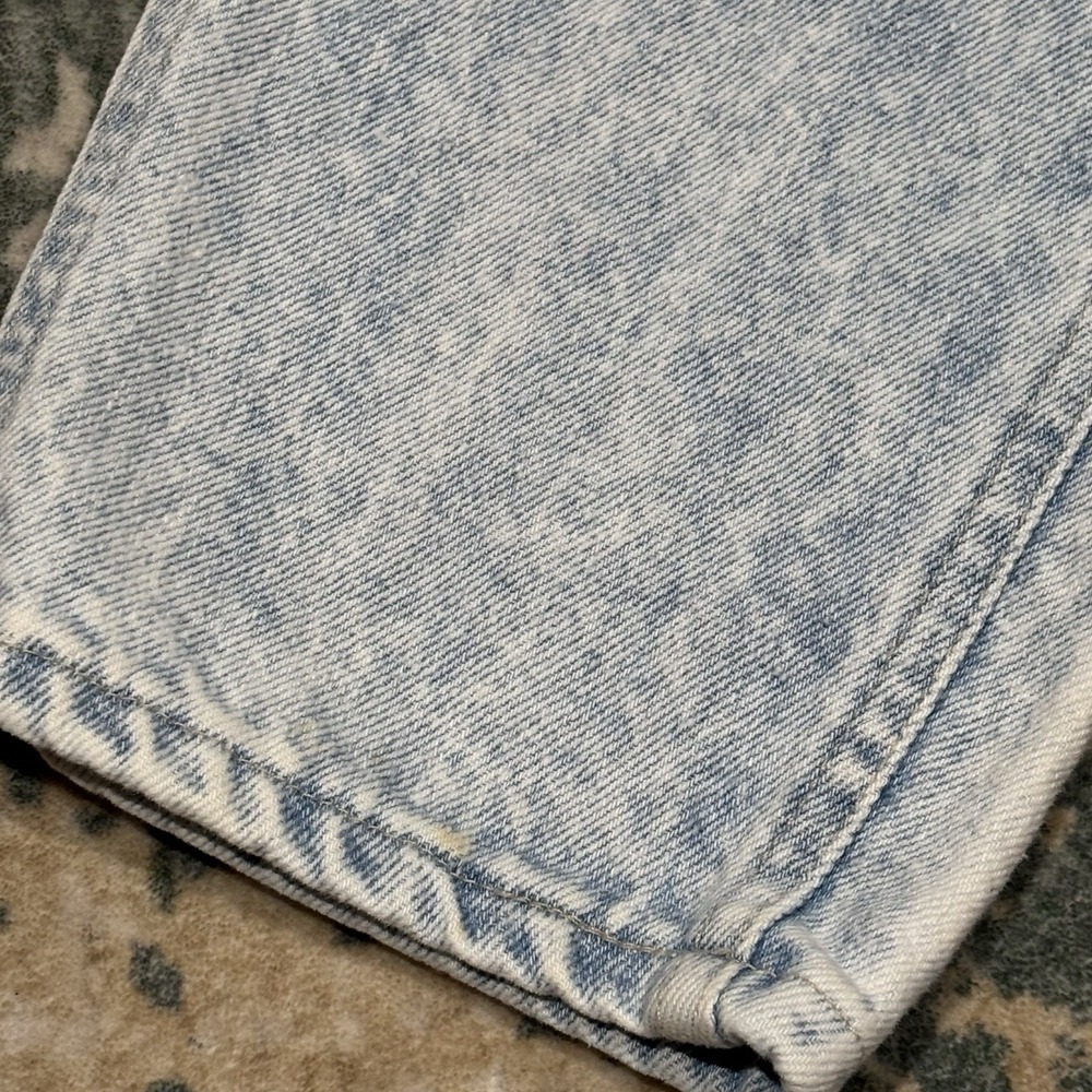 Vintage Lee Acid Washed High Waste Mom Jeans Size 16 - 30X30 Made In USA - Picture 4 of 10